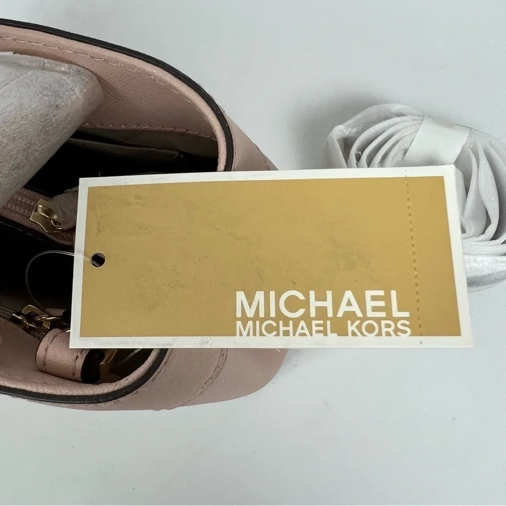 NWT MICHAEL Michael KORS Women’s Small Leather Satchel/Shoulder Handbag Pinkish